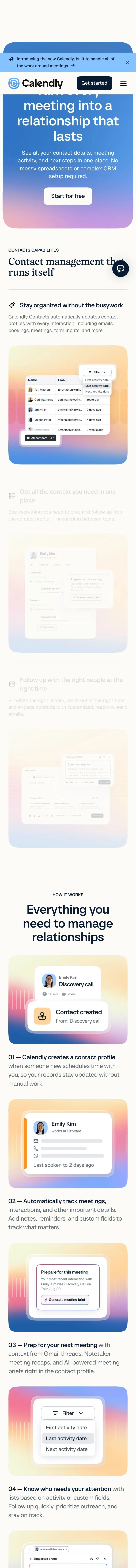 Calendly — Landing page