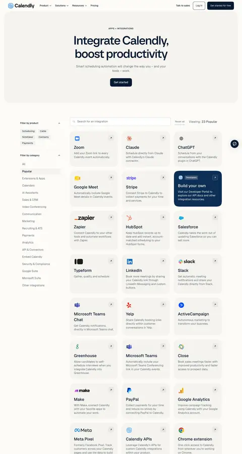 Calendly — Boshqa