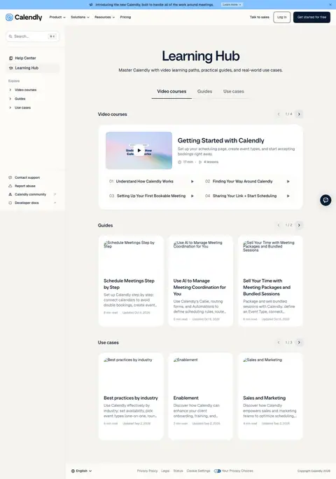 Calendly — Boshqa