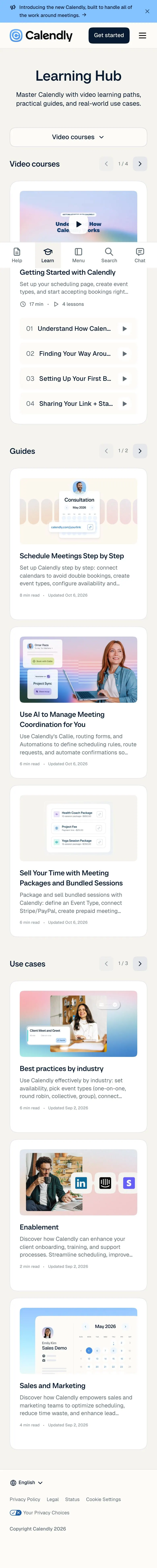 Calendly — Help & FAQ