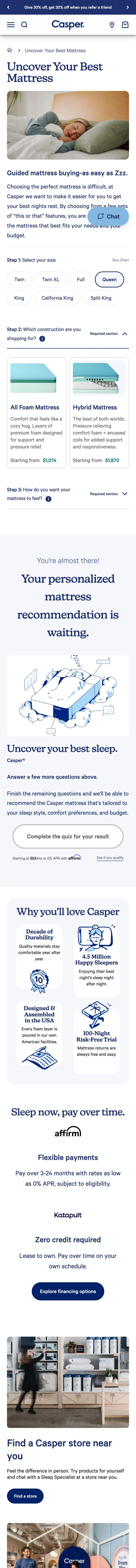 Casper — Onboarding