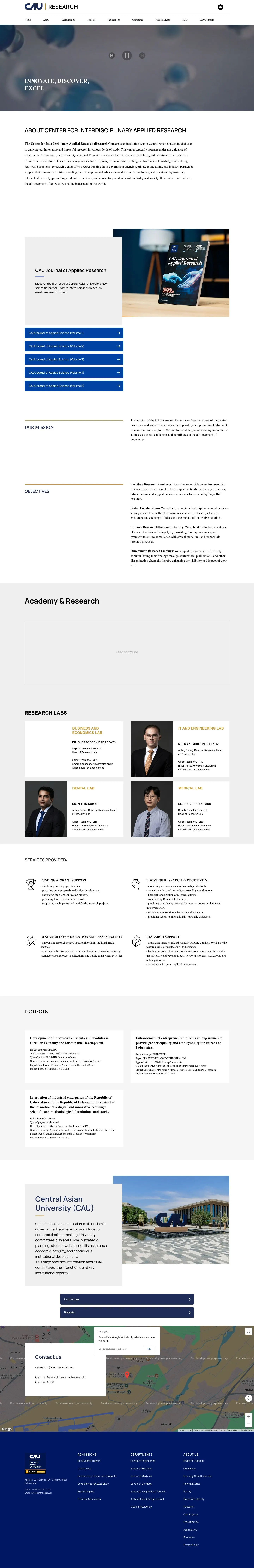 Central Asian University — Biz haqimizda