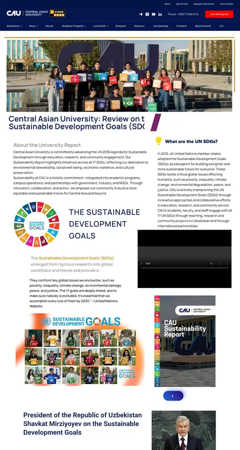 Central Asian University — Boshqa