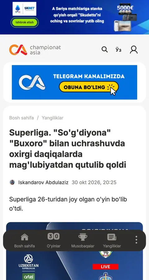 Yangiliklar va blog