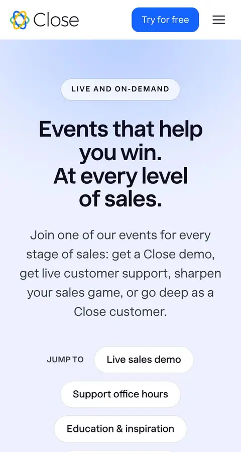 Close — Promo