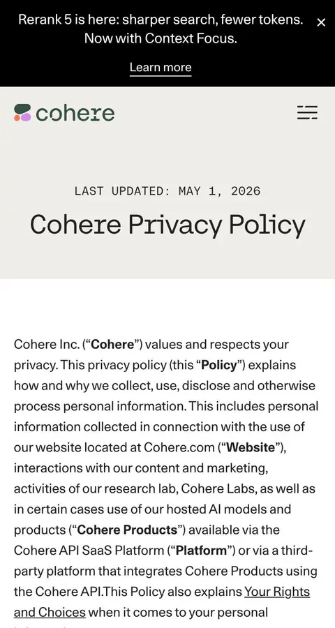 cohere.com — Huquqiy