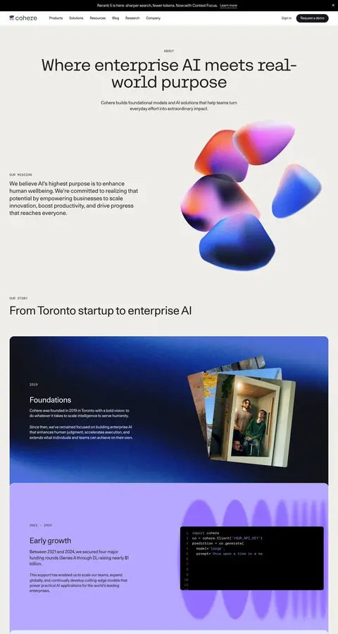 cohere.com — Biz haqimizda
