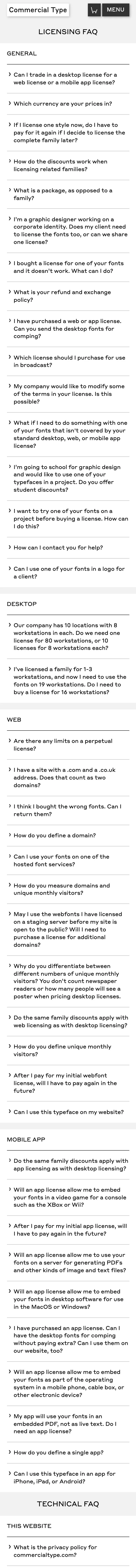 commercialtype.com — Yordam va FAQ