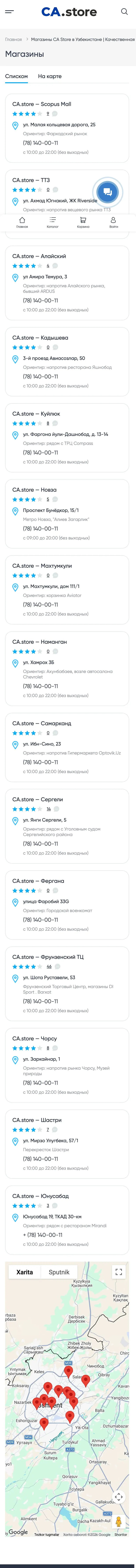 CA.store — Locations