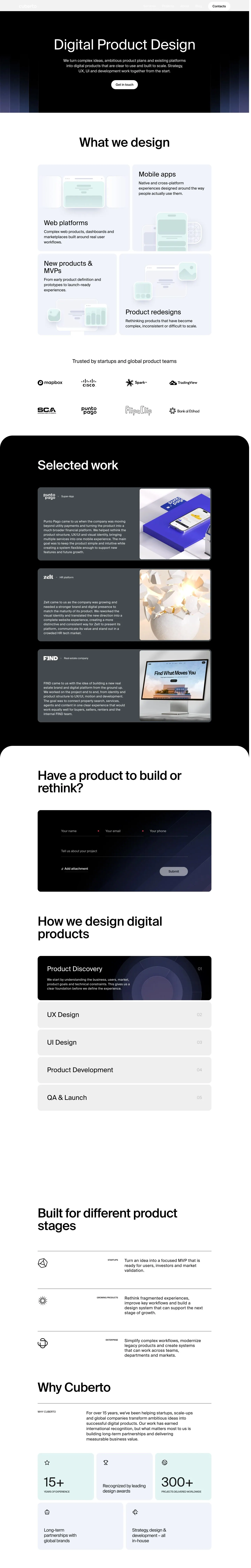 cuberto.com — Mahsulot