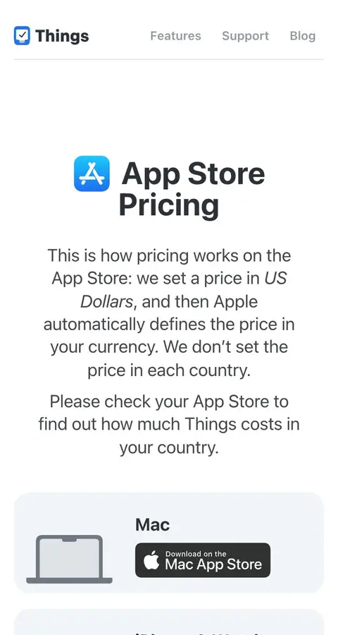 Things — Pricing