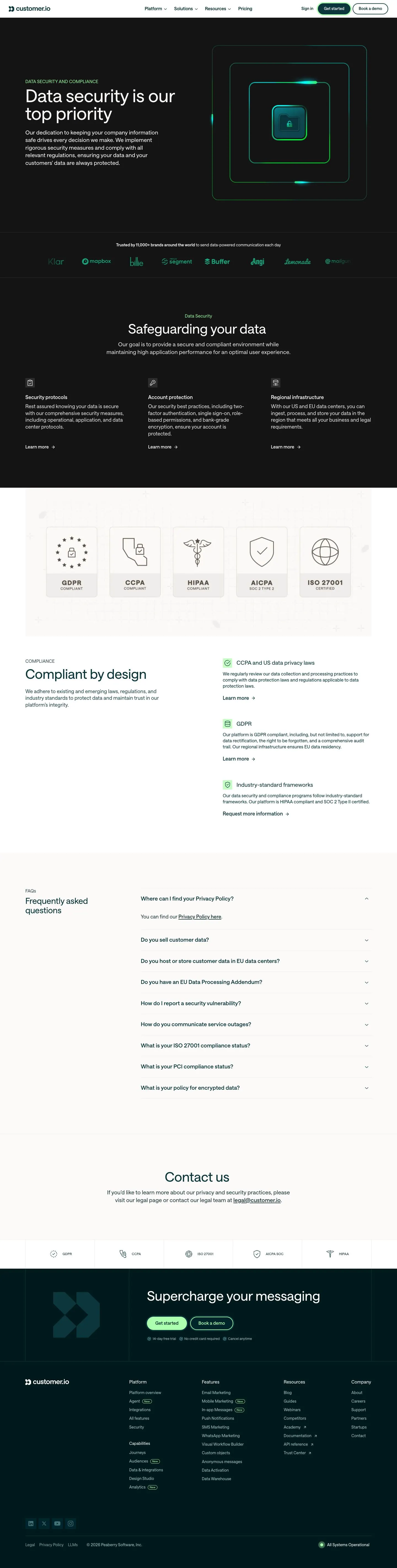 Customer.io — Boshqa