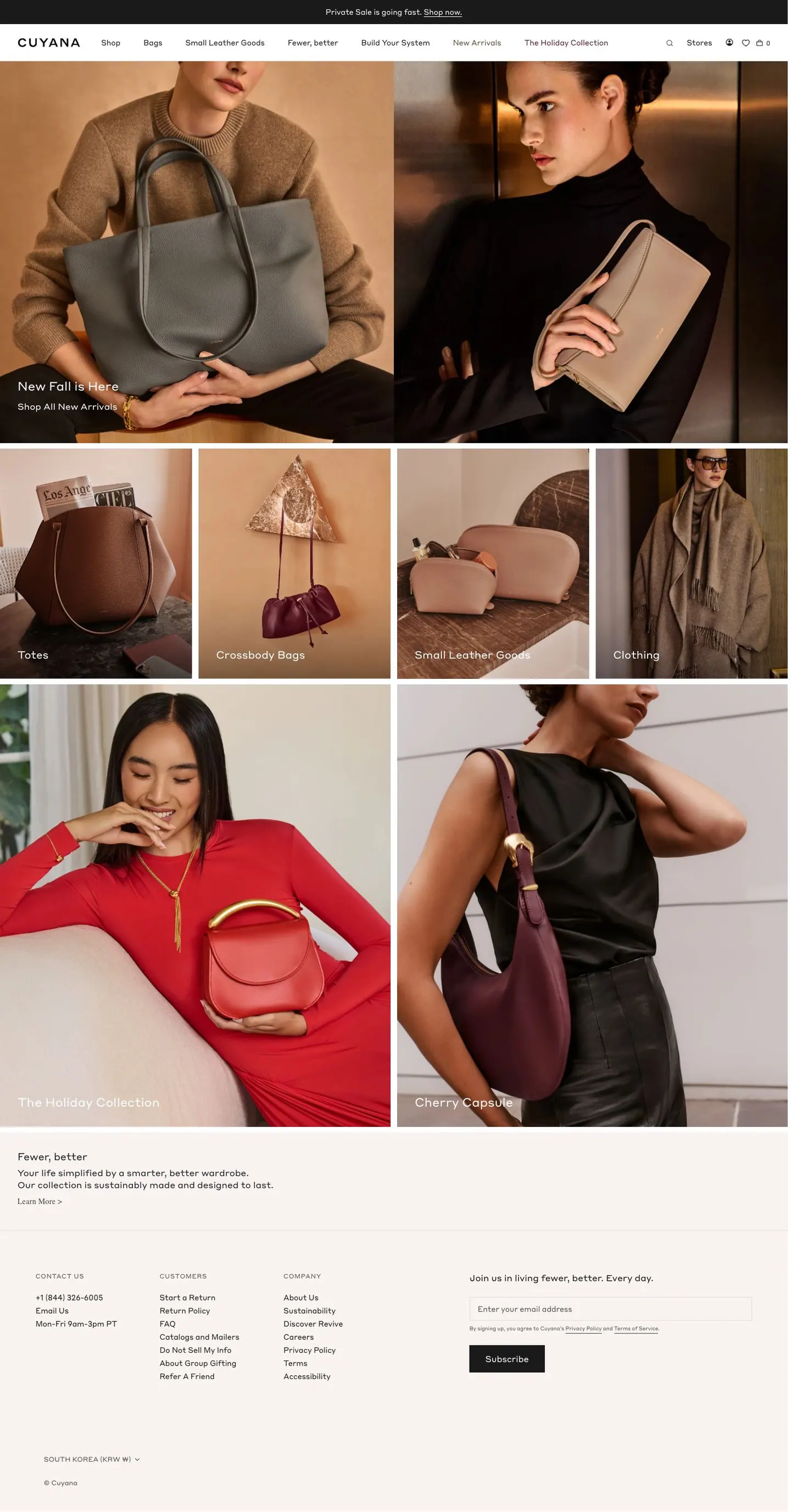 cuyana.com — Bosh sahifa