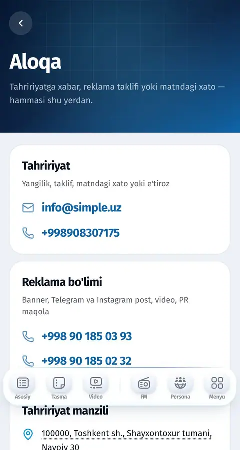 Contact