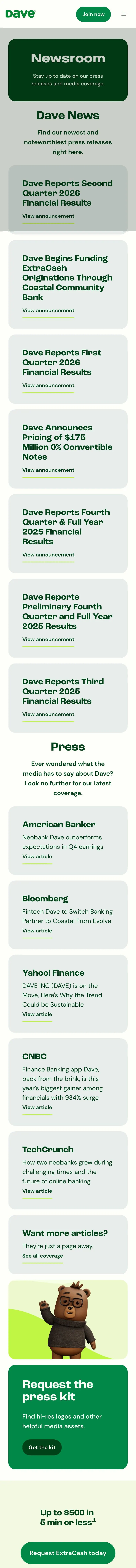 dave.com — Yangiliklar va blog