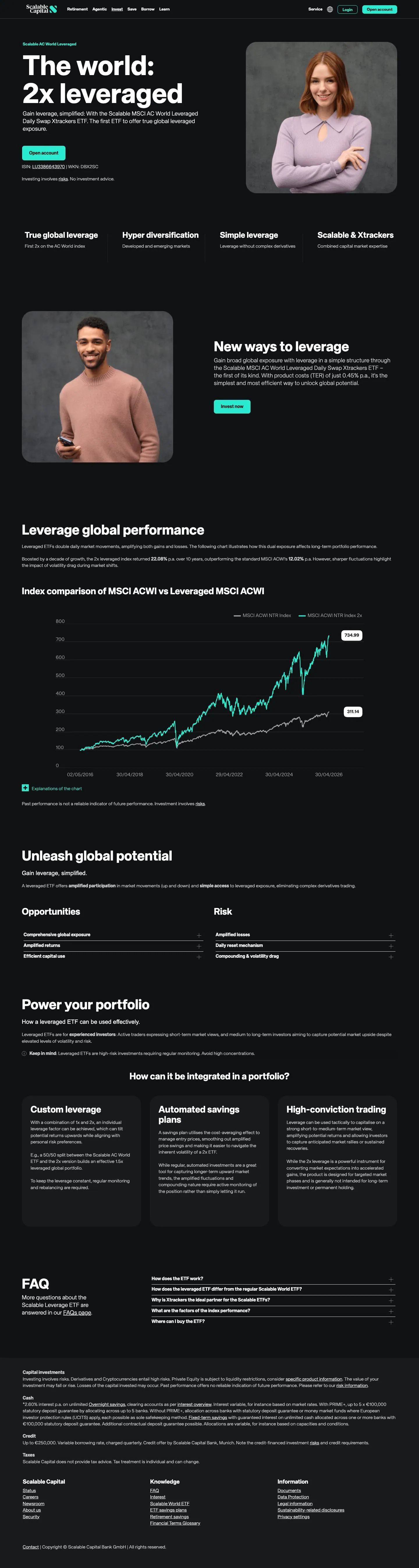 Scalable Capital — Landing page