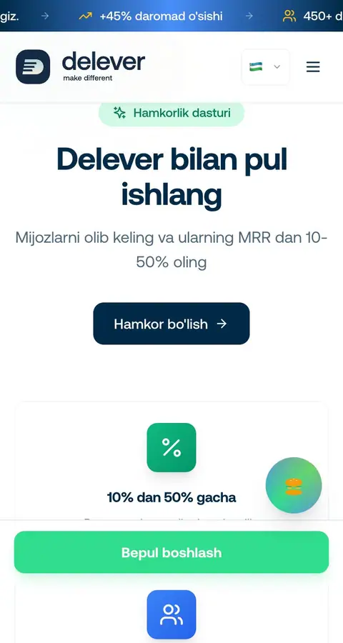 Landing sahifa