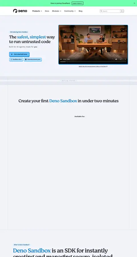 deno.com — Boshqa