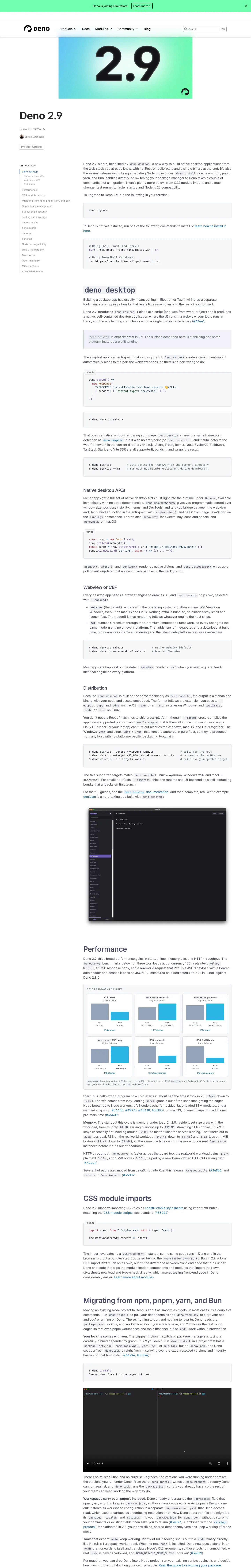 deno.com — Yangiliklar va blog