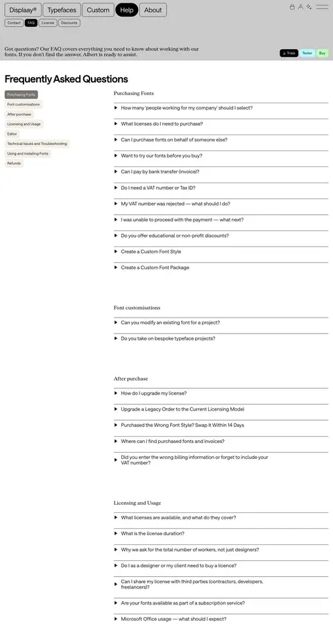 Yordam va FAQ