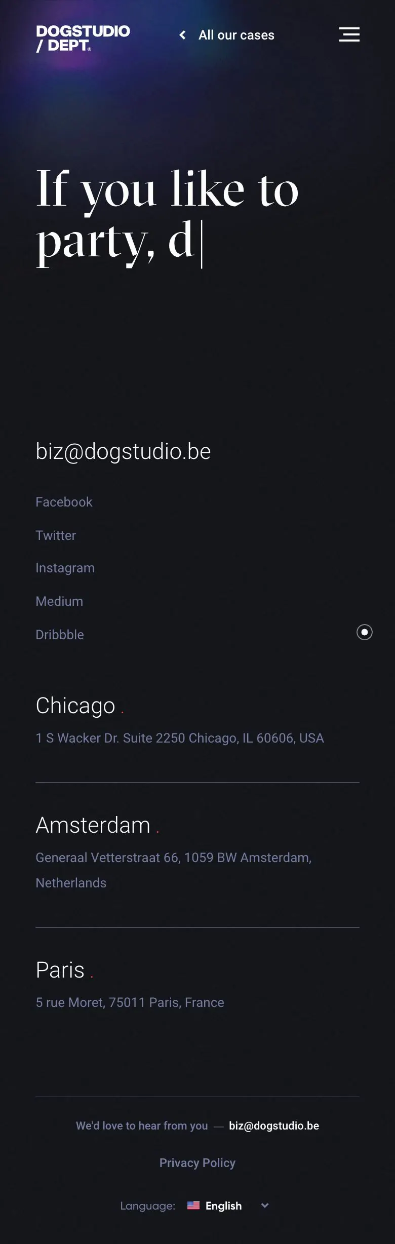 Dogstudio — Contact
