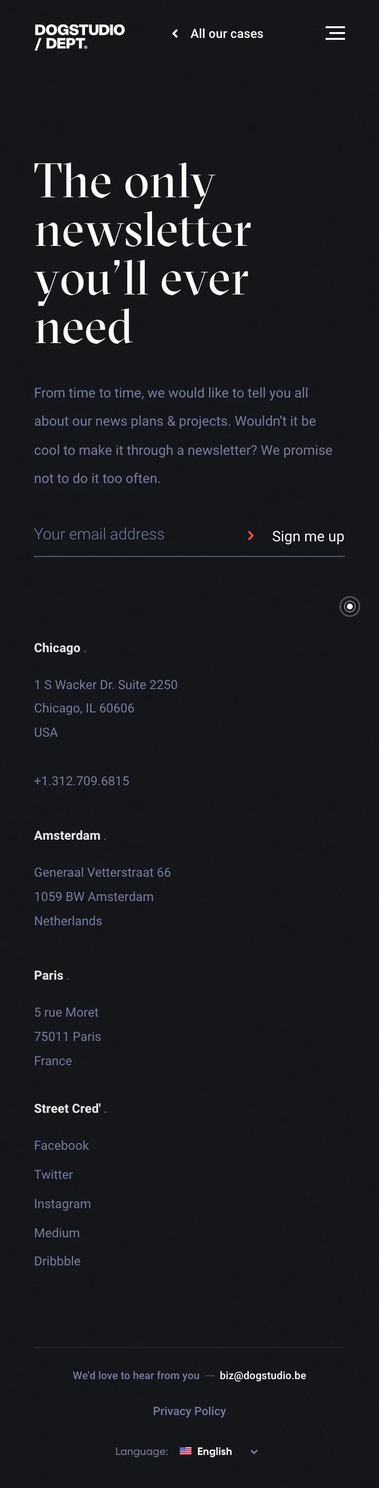 Dogstudio — Sign up