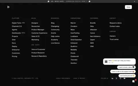 Dovetail — Catalog