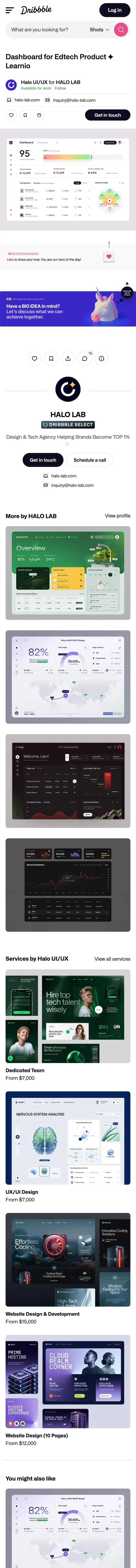 Dribbble — Mahsulot