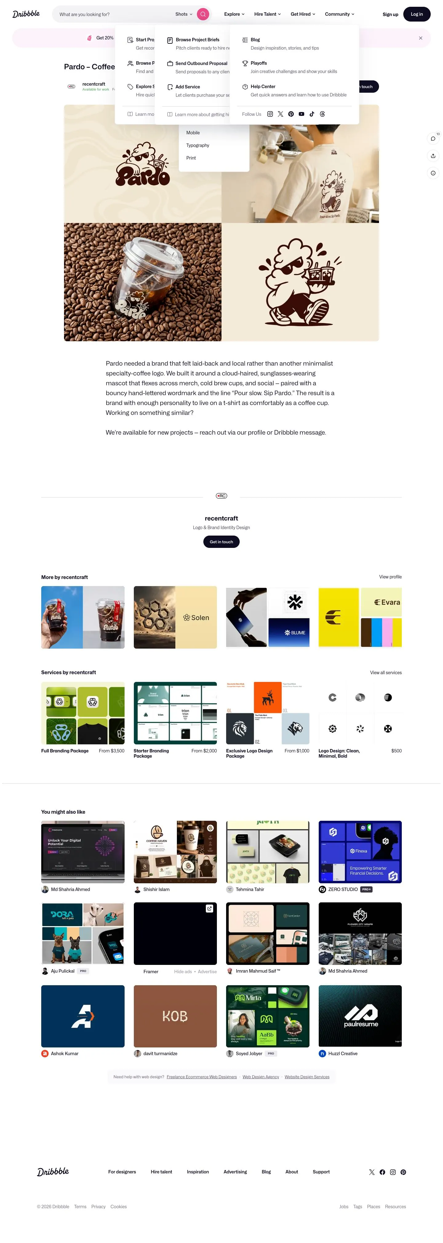 Dribbble — Article