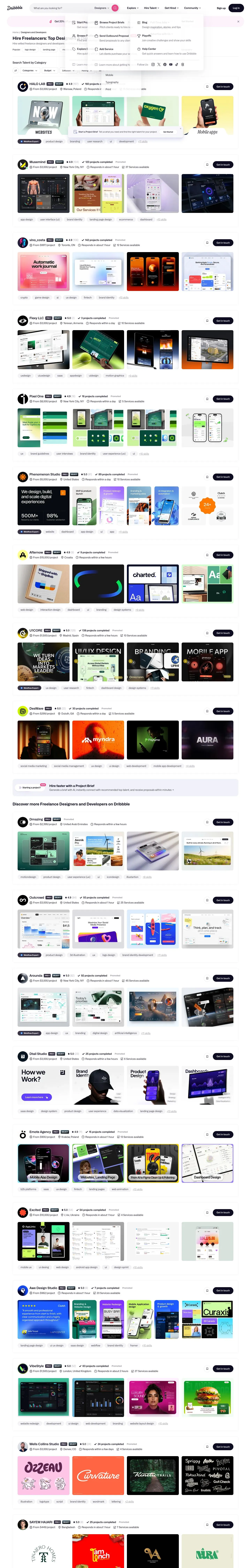 Dribbble — Catalog