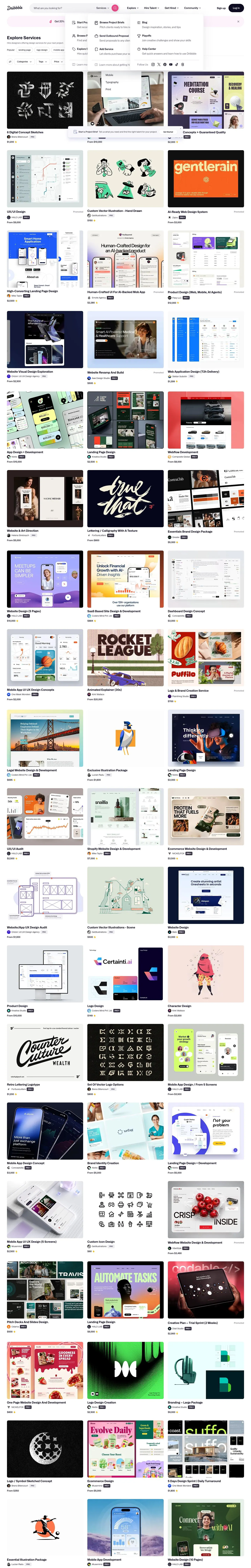 Dribbble — Catalog