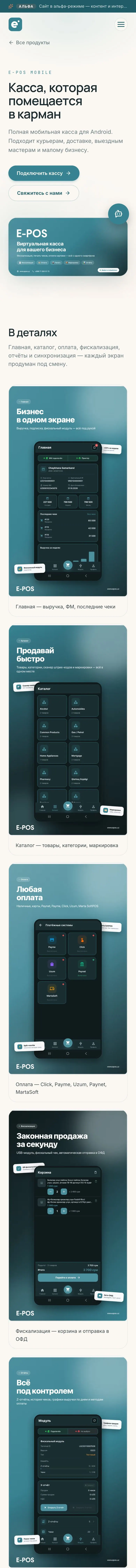 E-POS Systems — Landing page
