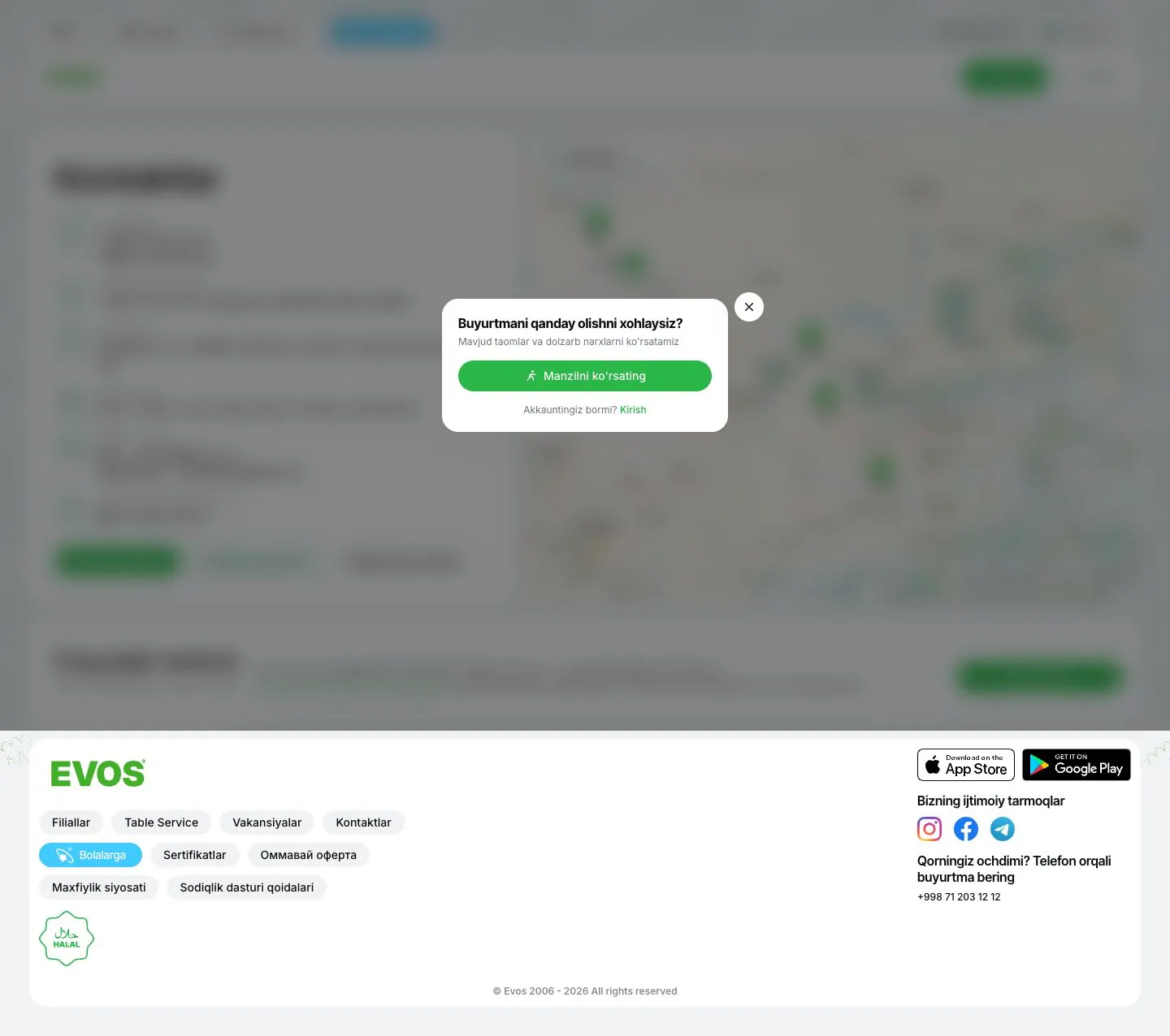 EVOS — Aloqa