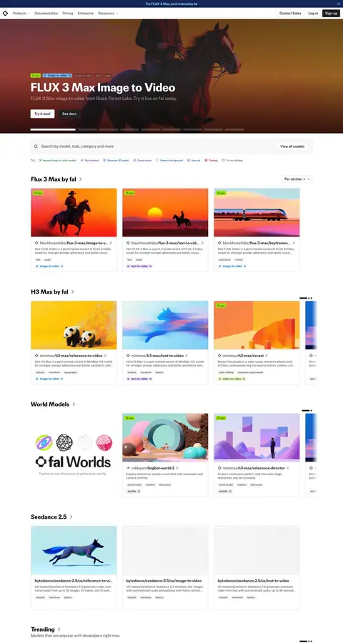 fal.ai — Katalog