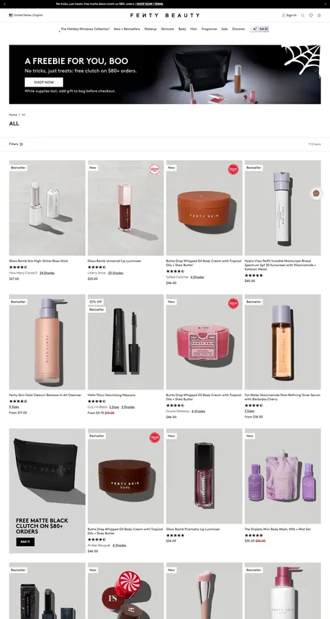 fentybeauty.com — Katalog