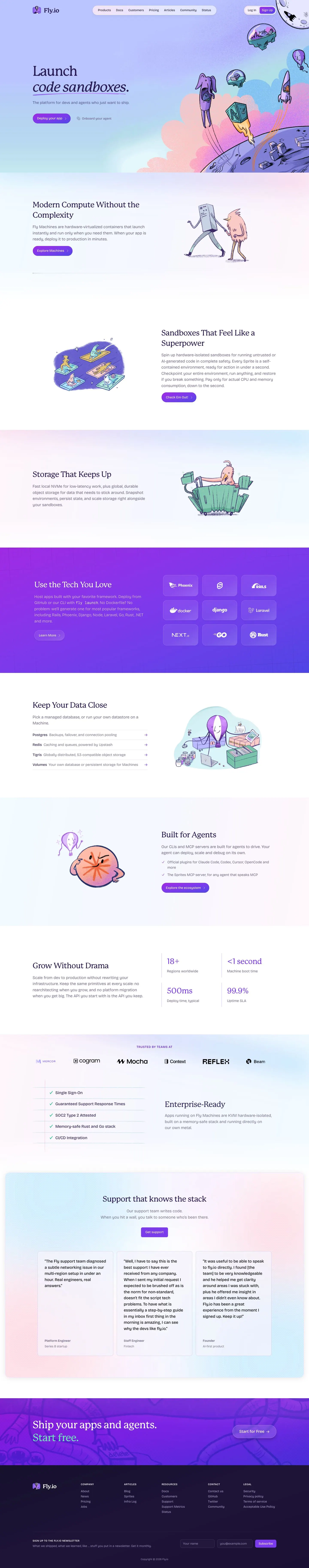 fly.io — Bosh sahifa