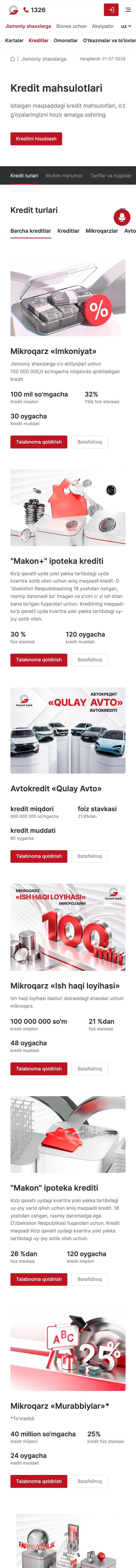 Garant Bank — Katalog