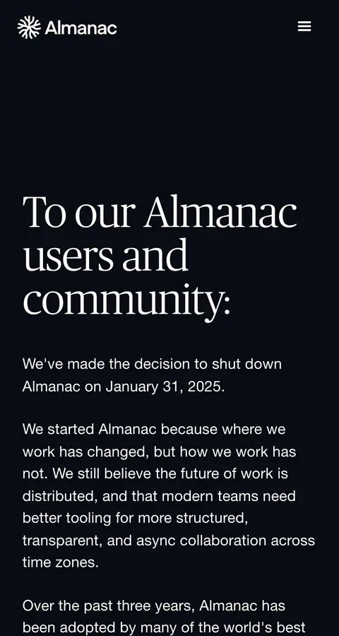 Almanac — Boshqa