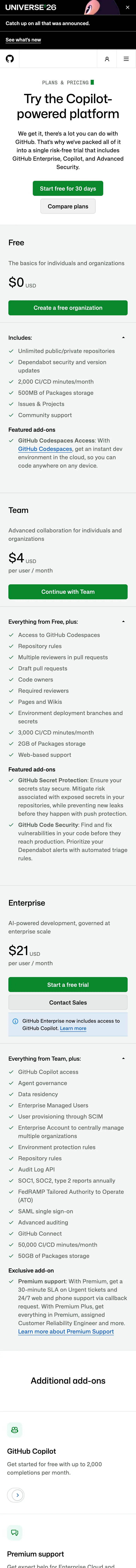 GitHub — Narxlar