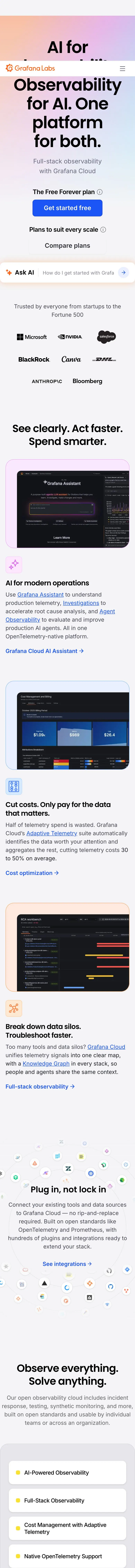 grafana.com — Bosh sahifa