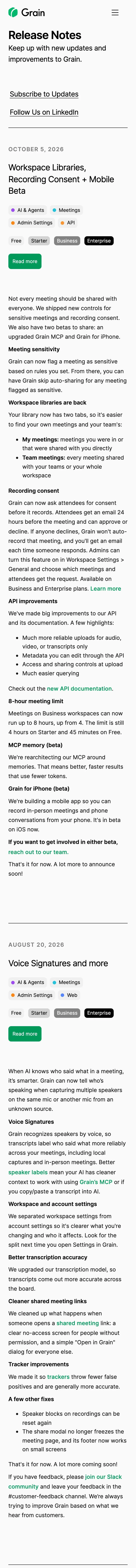 Grain — Boshqa