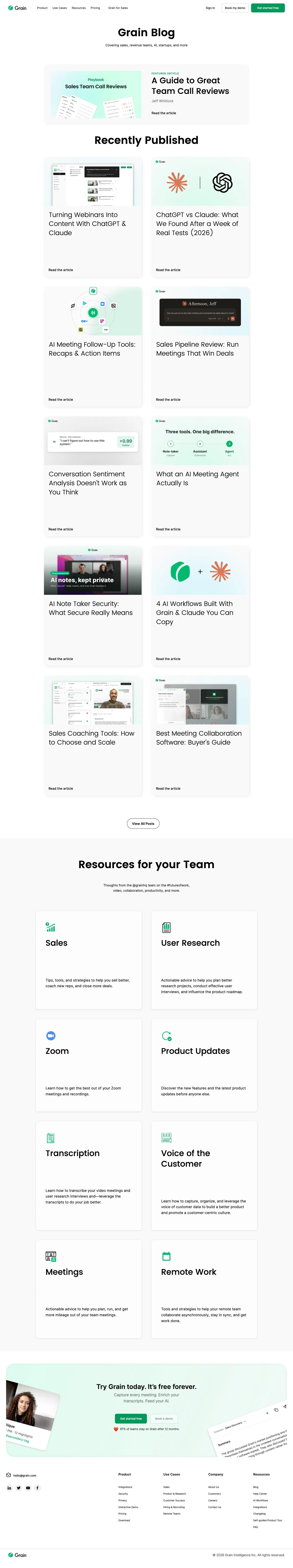 Grain — Yangiliklar va blog