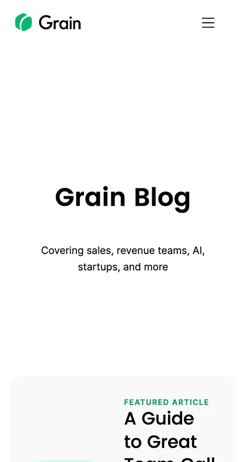 Grain — Yangiliklar va blog