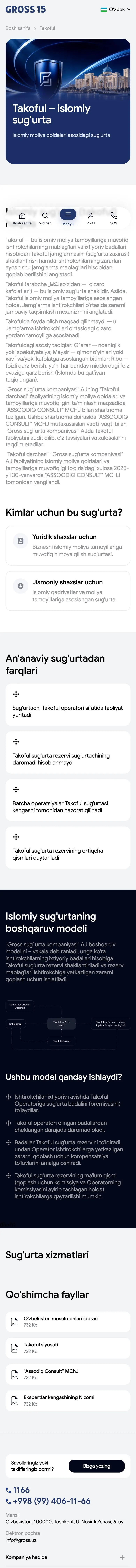 Gross Insurance — Product