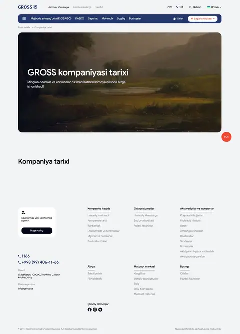 Gross Insurance — Biz haqimizda