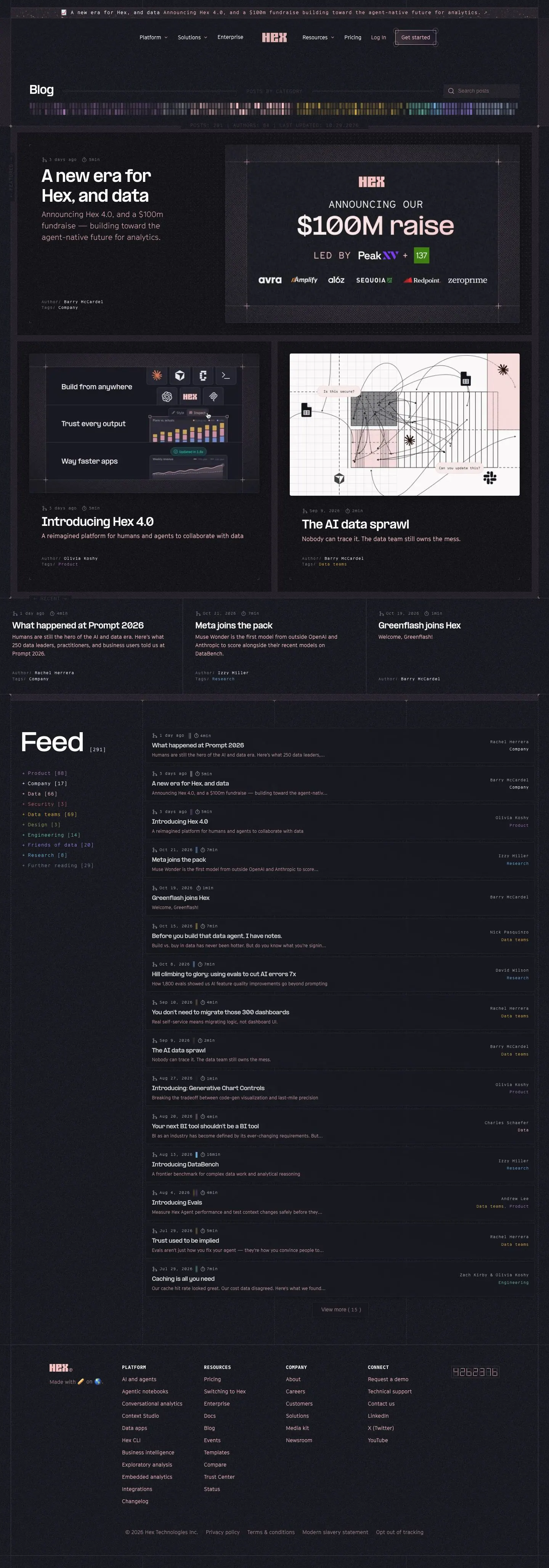 Hex — Yangiliklar va blog