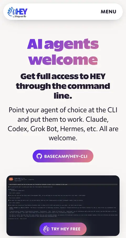 Landing page