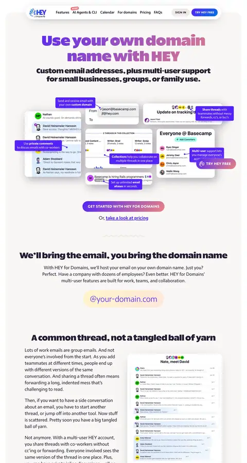 Landing page