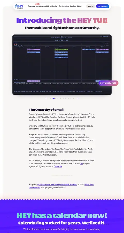 Landing page