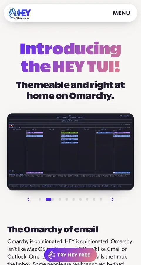Landing page